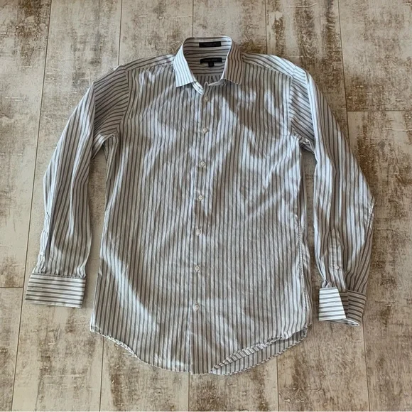 gray french cuff dress shirt Steven Land Mens Silver Gray 100% Cotton Classic Fit French Cuff Dress The Suit Depot